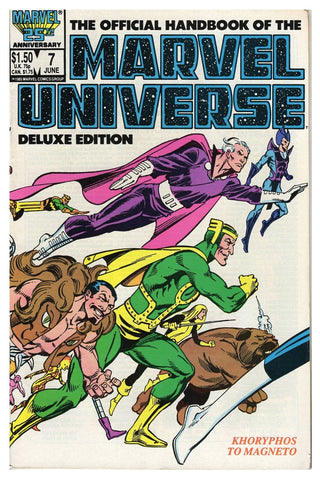 Official Handbook of Marvel Universe #7 ORIGINAL Vintage 1986 Marvel Comics 