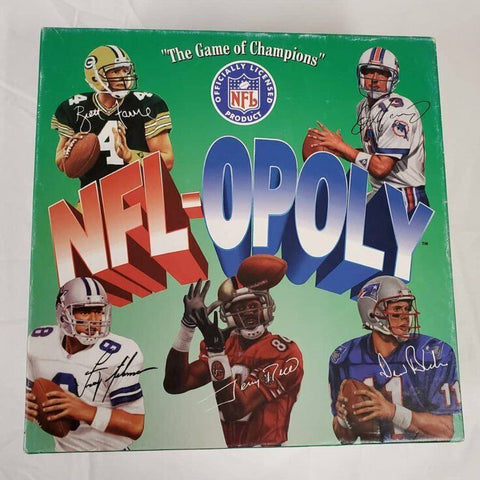 ORIGINAL Vintage 1997 NFLOpoly Board Game Dan Marino Brett Favre Rice Bledsoe