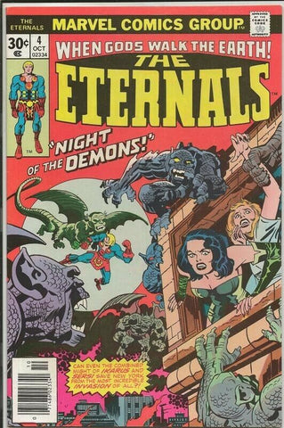 Eternals #4 ORIGINAL Vintage 1976 Marvel Comics 