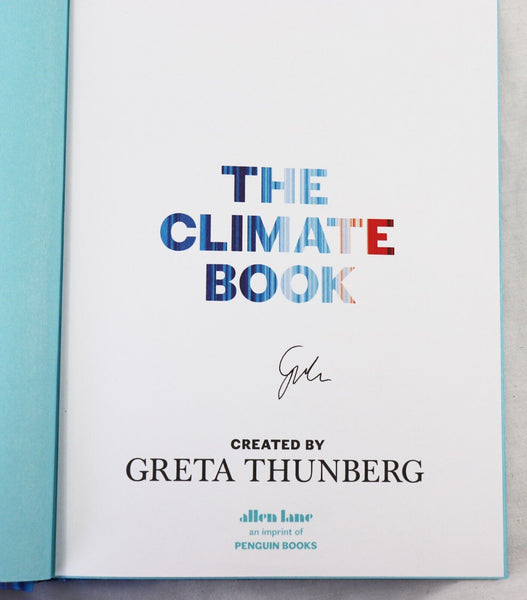 Greta Thunberg Signed Hardcover The Climate Book