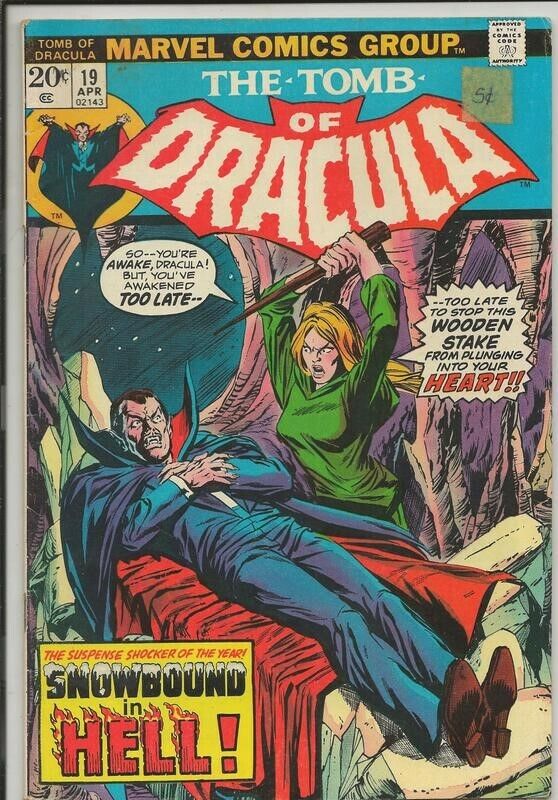 Tomb of Dracula #19 VINTAGE 1974 Marvel Comics 