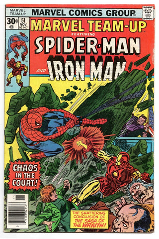 Marvel Team Up #51 VINTAGE 1976 Marvel Comics Spider-Man Iron Man