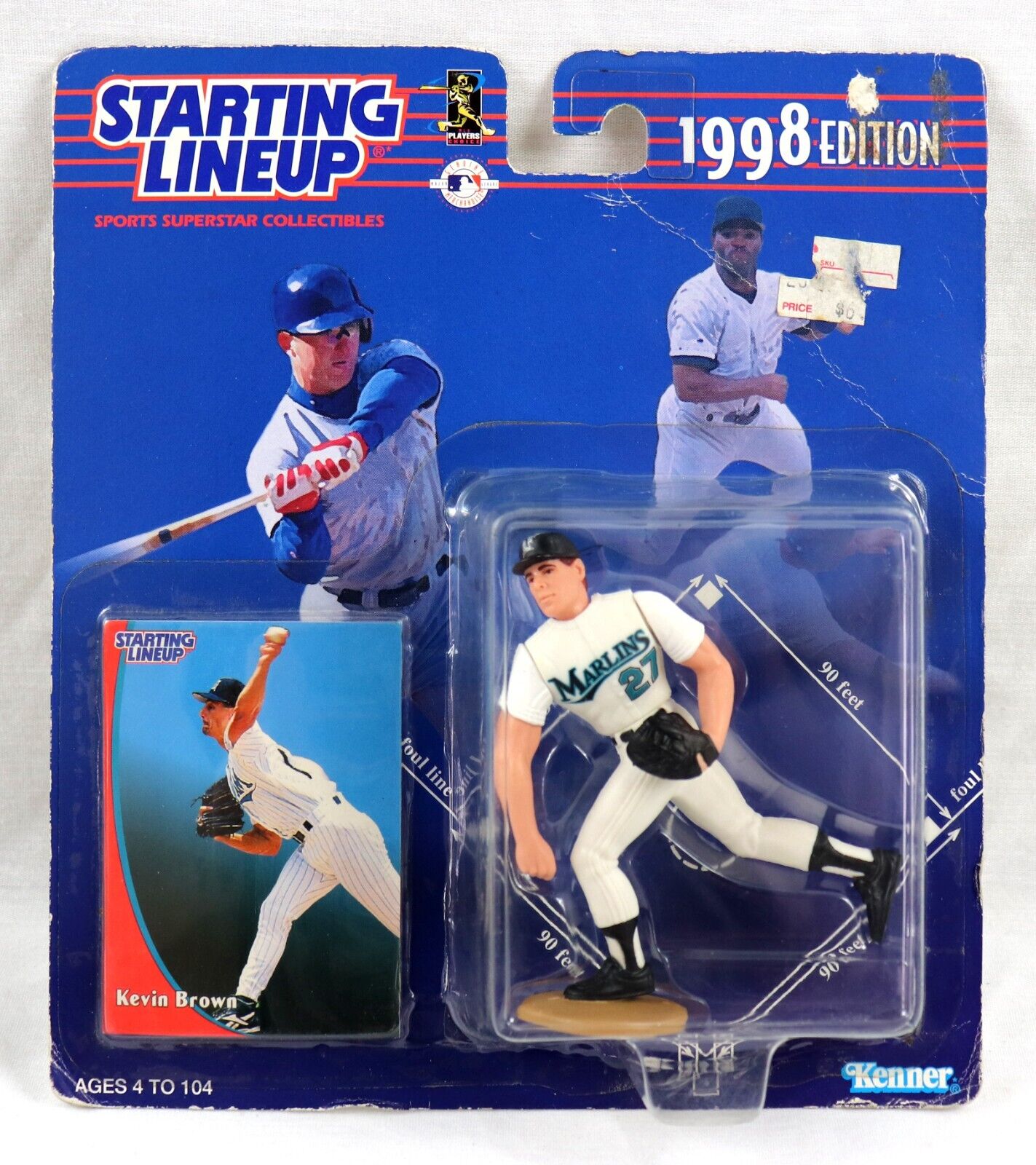 VINTAGE 1998 Starting Lineup SLU Action Figure Kevin Brown Marlins