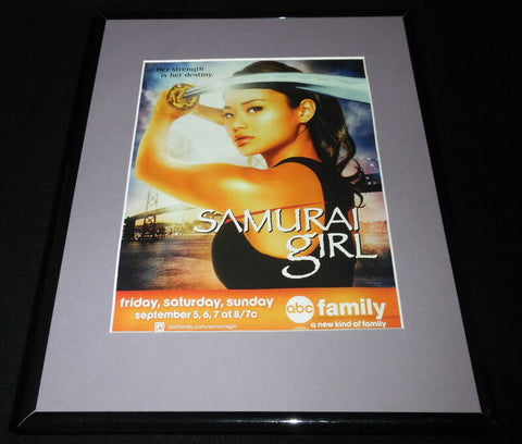 Samurai Girl 2008 ABC 11x14 Framed ORIGINAL Vintage Advertisement Jamie Chung