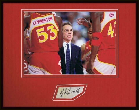 Mike Fratello Signed Framed 11x14 Photo Display Hawks The Czar