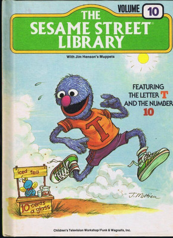 ORIGINAL Vintage 1978 Sesame Street Library Book #10 Grover