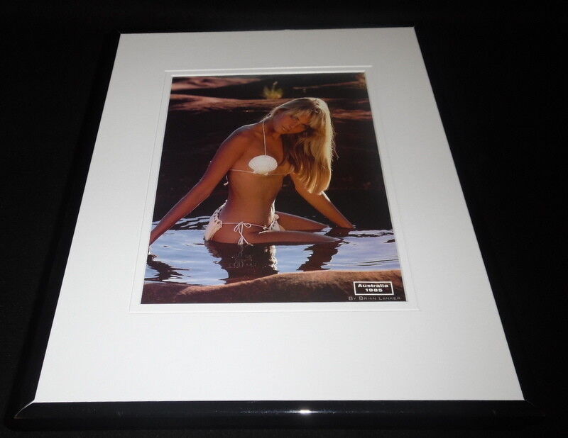 Christie Brinkley 1985 Bikini Framed 11x14 Photo Display