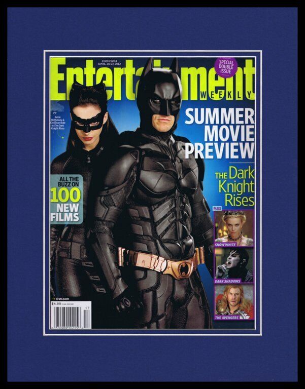 Dark Knight Rises Batman Framed 11x14 ORIGINAL 2012 Entertainment Weekly Cover