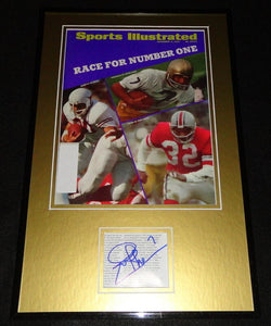 Joe Theismann Signed Framed 1970 Sports Illustrated Cover Display Notre Dame