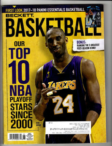 VINTAGE June 2018 Beckett Basketball Card Magazine Kobe Bryant Lakers