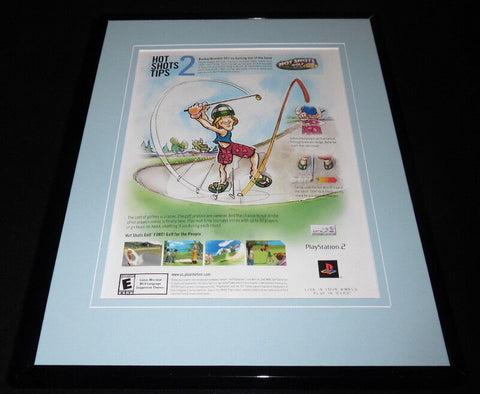 Hot Shots Golf 2004 PS2 11x14 Framed ORIGINAL Vintage Advertisement 