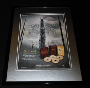 Lord of the Rings Two Towers 2003 Framed 11x14 ORIGINAL Advertisement 