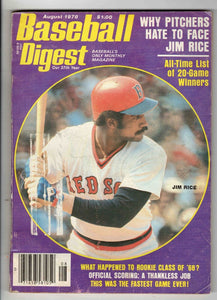 Aug 1978 Baseball Digest Magazine Jim Rice Red Sox