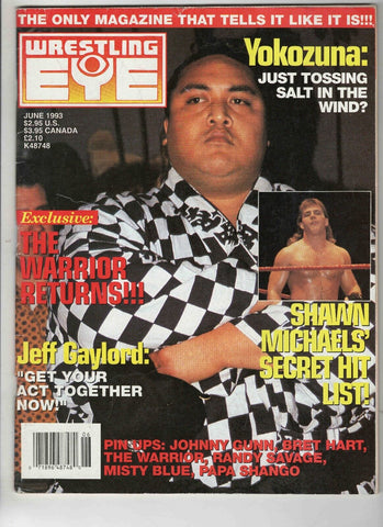 June 1993 Wresling Eye Magazine Yokozuna Shawn Michaels