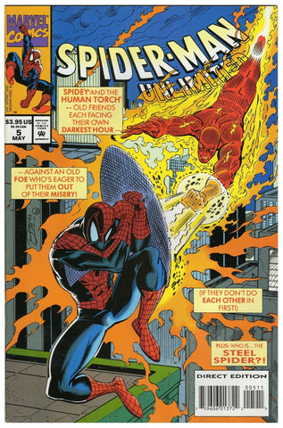 Spider-Man Unlimited #5 ORIGINAL Vintage 1994 Marvel Comics Human Torch