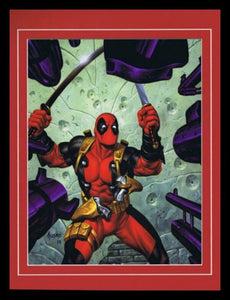 X Men Deadpool Framed 11x14 Marvel Masterpieces Poster Display 