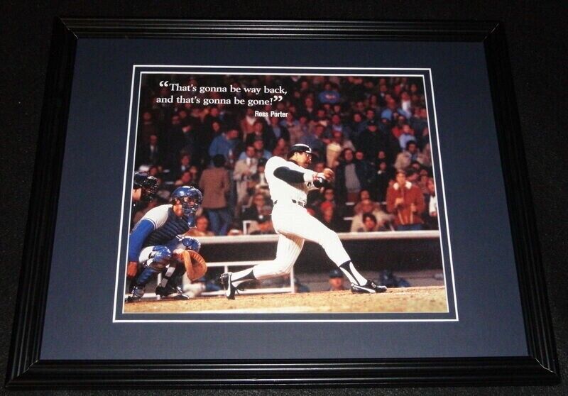 Reggie Jackson 1977 World Series 3 HR Game Yankees Framed 11x14 Photo Display 