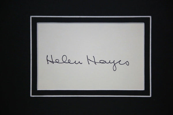 Helen Hayes Signed Framed 16x20 Photo Display JSA