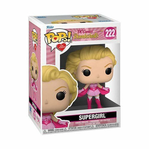 NEW SEALED 2021 Funko Pop Figure DC Bombshells Supergirl Breast Cancer Awareness