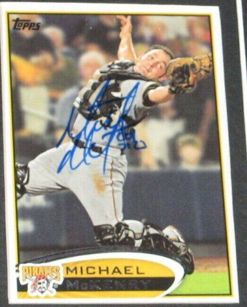 Mike McKenry Signed Framed 11x17 Photo Display Pirates HR vs Cubs