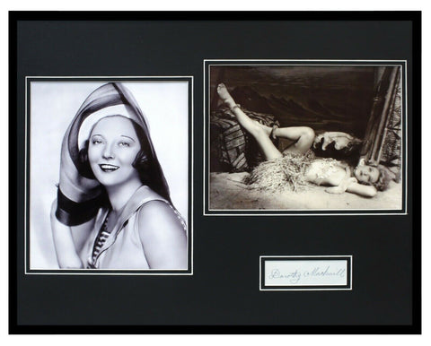 Dorothy Mackaill Signed Framed 16x20 Photo Set