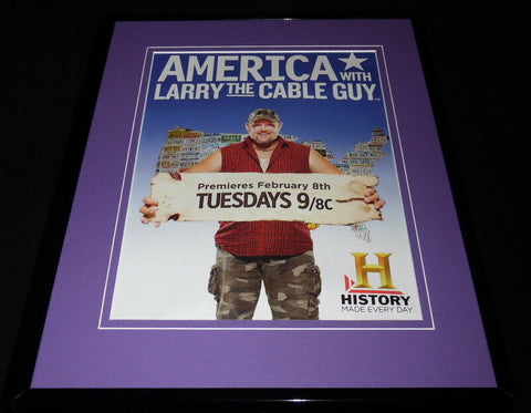 America With Larry the Cable Guy 2011 Framed 11x14 ORIGINAL Advertisement 