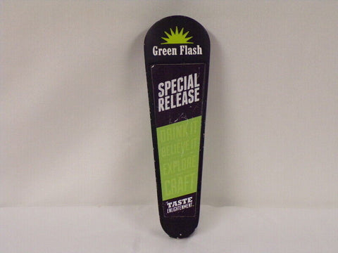 ORIGINAL Vintage Green Flash Special Release Beer Tap Handle 