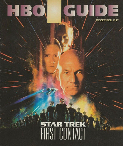 ORIGINAL Vintage Dec 1997 HBO Guide Magazine Star Trek First Contact 