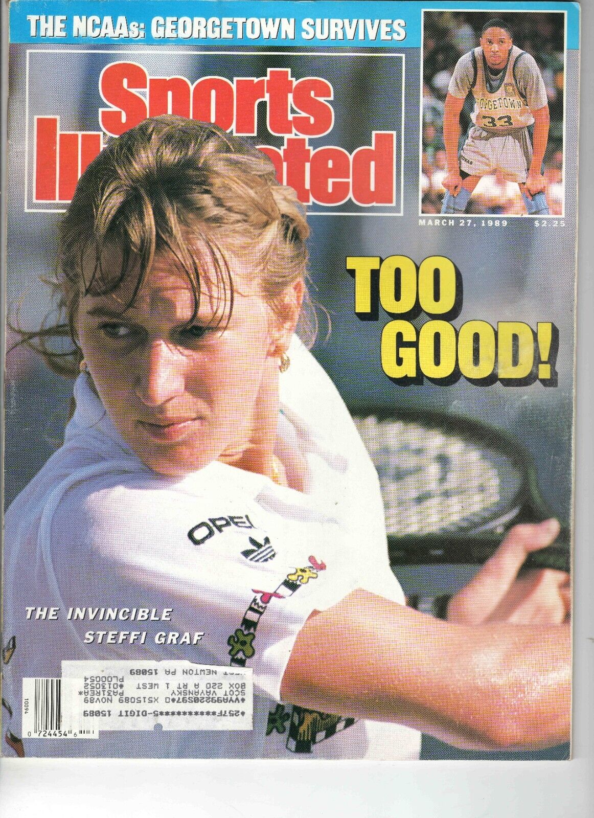 Mar 27 1989 Sports Illustrated Magazine Steffi Graf