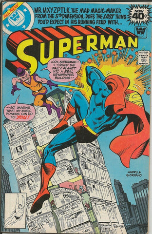 Superman #335 ORIGINAL Vintage 1979 DC Comics Whitman Mxyzptlk 