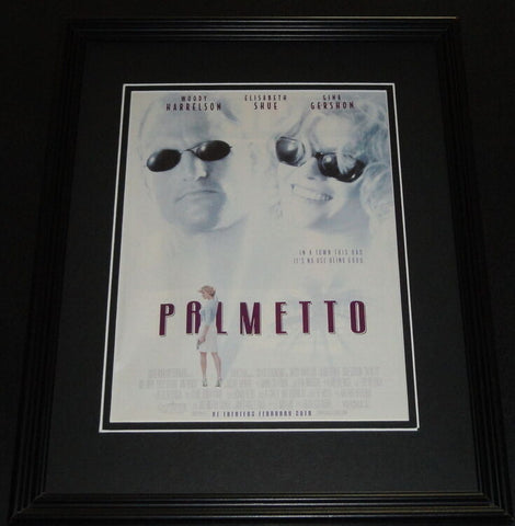 Palmetto 1998 Framed ORIGINAL 11x14 Vintage Advertisement Gina Gershon