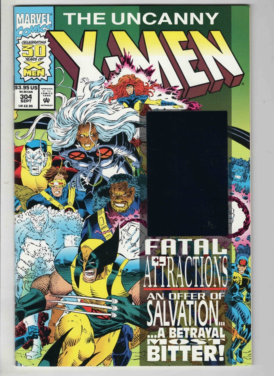 Uncanny X-Men #304 VINTAGE 1993 Marvel Comics Hologram Cover