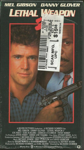 Lethal Weapon 2 VINTAGE VHS Cassette Mel Gibson Danny Glover 