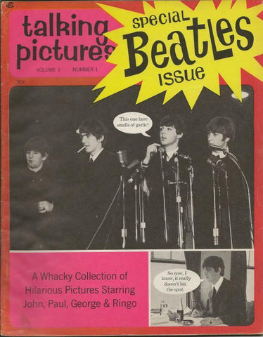 ORIGINAL Vintage 1964 Talking Pictures Magazine Vol 1 #1 Beatles Wacky Pictures