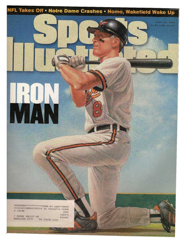 VINTAGE Sep 11 1995 Sports Illustrated Magazine Cal Ripken Iron Man