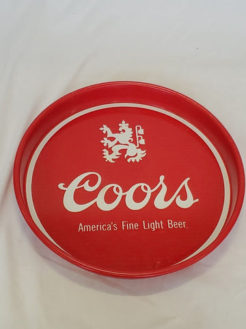 VINTAGE Coors Beer 13" Metal Tray