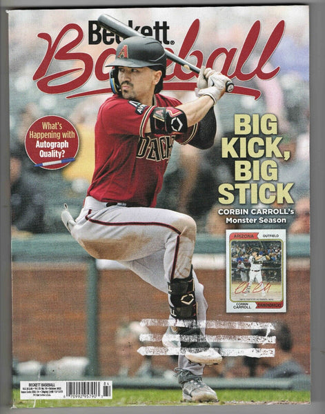 Oct 2023 Beckett Baseball Card Magazine Corbin Carroll