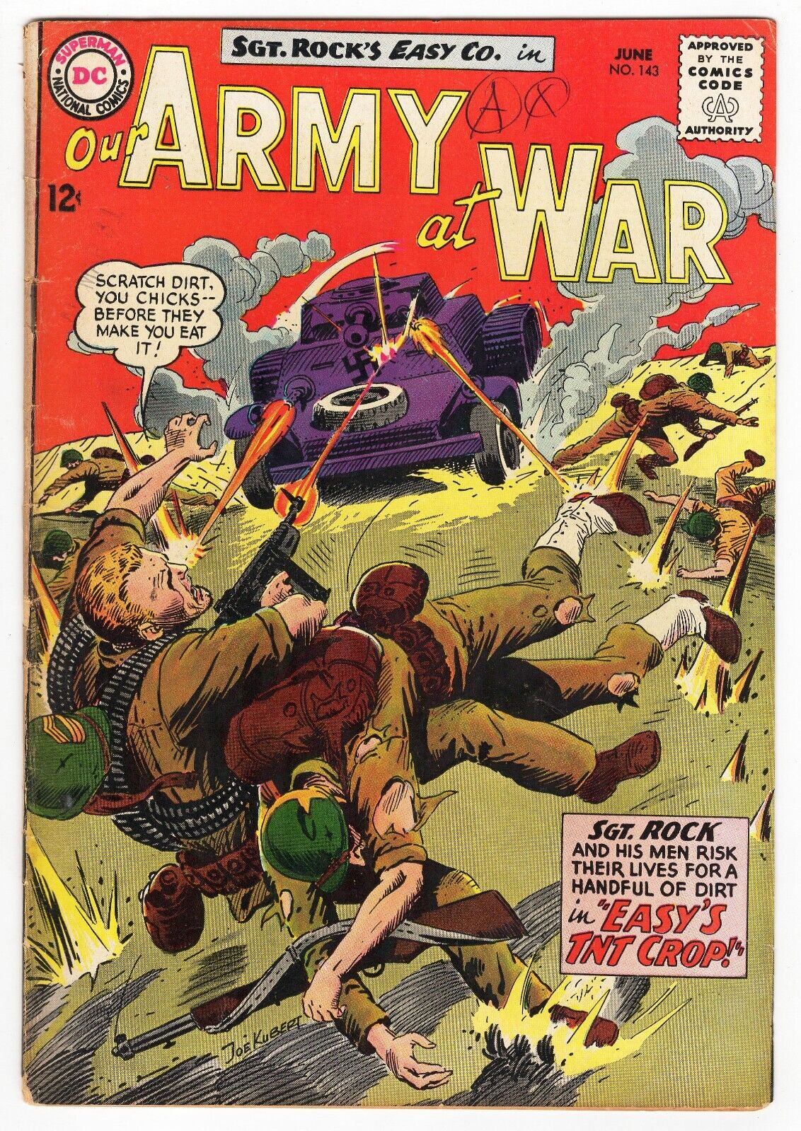 Our Army At War #143 VINTAGE 1964 DC Comics Sgt Rock Joe Kubert