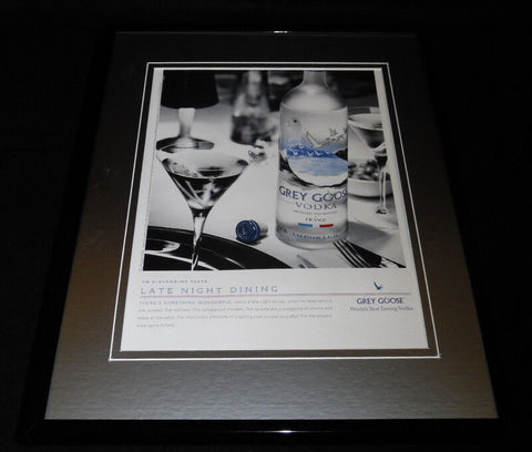 2008 Grey Goose Vodka Framed 11x14 ORIGINAL Vintage Advertisement