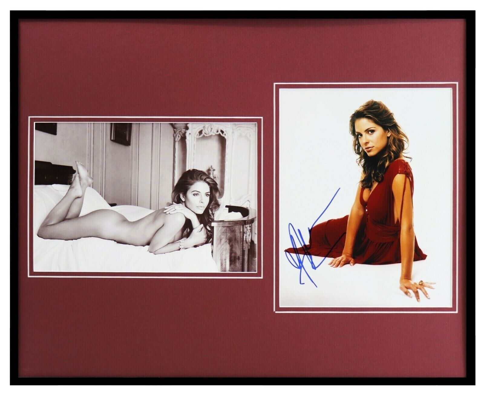 Maria Menounos Signed Framed 16x20 Photo Set AW Extra