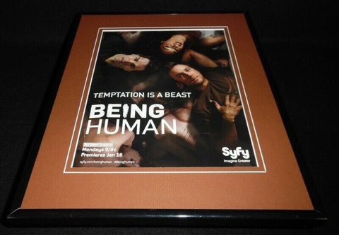 Being Human 2012 Syfy Framed 11x14 ORIGINAL Vintage Advertisement Meaghan Rath