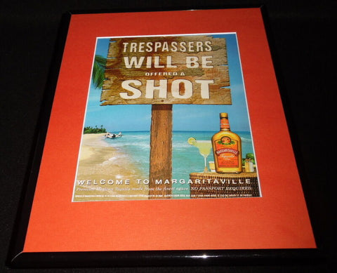 2000 Margaritaville Premium Tequila Framed 11x14 ORIGINAL Advertisement