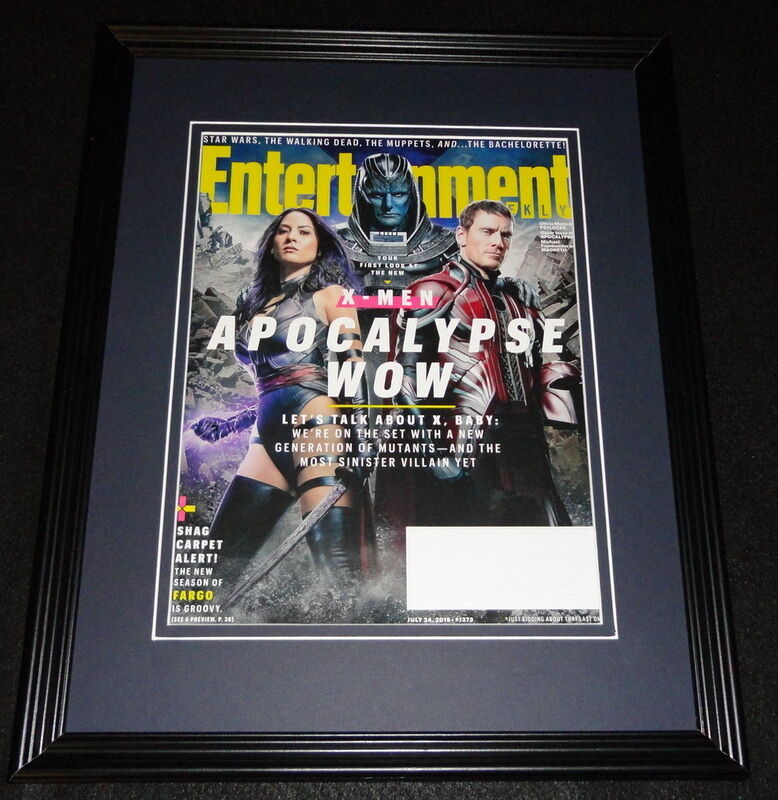 X Men Apocalypse Framed 11x14 ORIGINAL 2015 Entertainment Weekly Cover O Munn