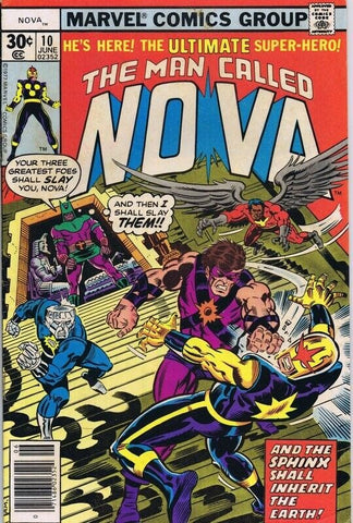 Nova #10 ORIGINAL Vintage 1977 Marvel Comics 