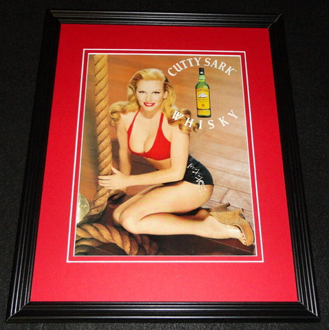 2001 Cutty Sark Whisky Nikki Framed 11x14 ORIGINAL Vintage Advertisement