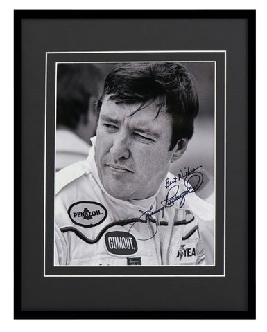 Johnny Rutherford Signed Framed 11x14 Photo Display 