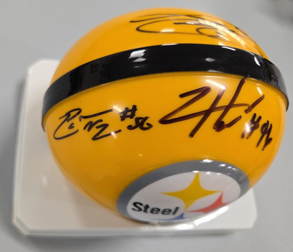 (2) Pittsburgh Steelers Multi Signed Mini Helmets w/ Super Bowl Champs