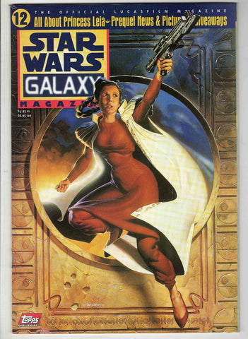 Topps Star Wars Galaxy Magazine #12 VINTAGE 1997 Princess Leia Carrie Fisher GGA