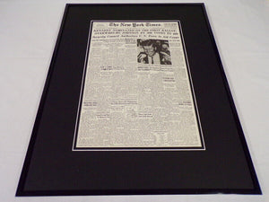 New York Times July 14 1960 Framed 16x20 Front Page Poster JFK Nominated 