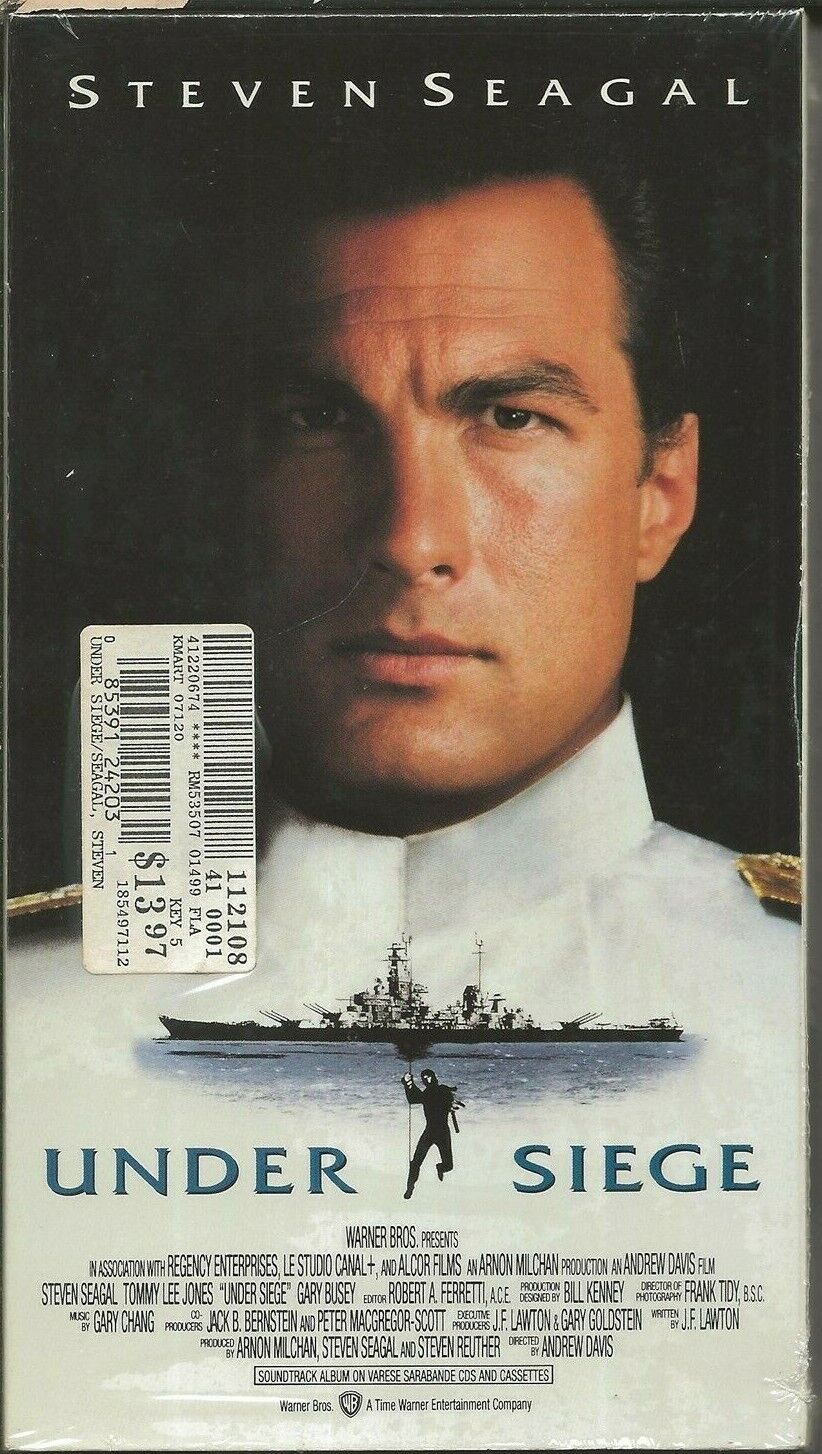 Under Siege VINTAGE VHS Cassette Steven Seagal